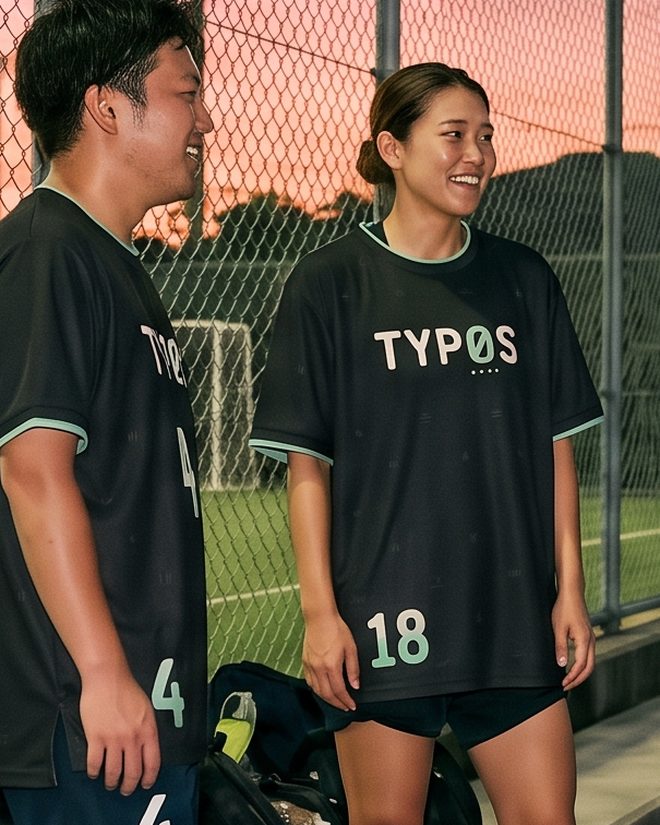 個サルのあと、ユニ。を着て話す2人